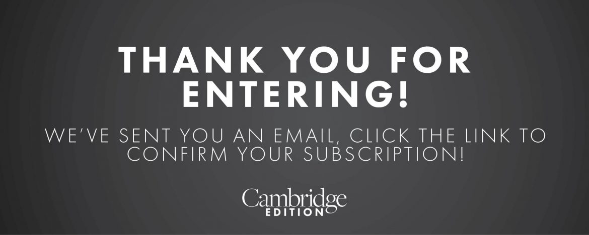 Thank you for entering