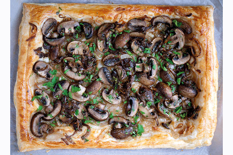 mushroom tart