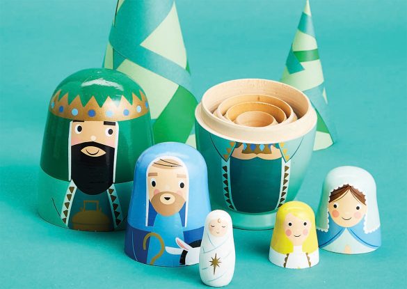 nesting dolls Nativity Nesting Dolls £21.99 Blackthorpe Barn