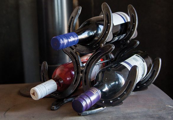 Wine rack Horseshoe wine rack from £50 anvilcottagecrafts.co.uk