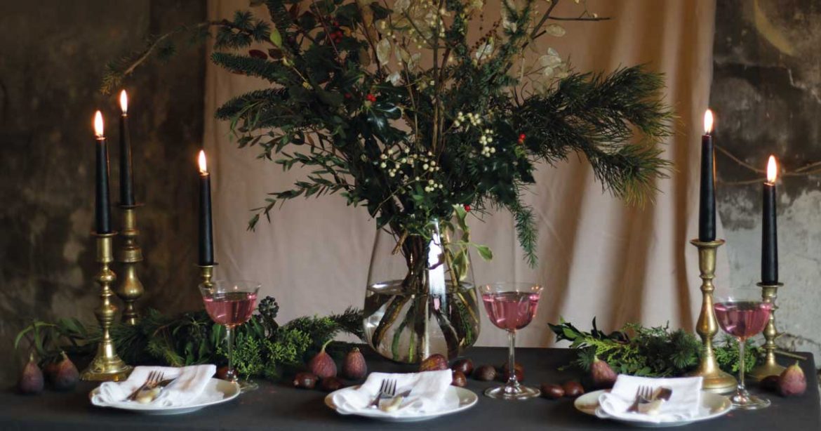 Festive flower arrangement